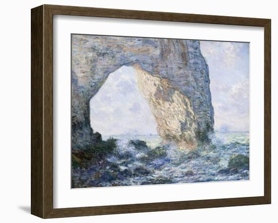 The Manneporte (Etretat)-Claude Monet-Framed Premium Giclee Print