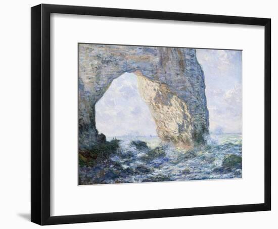 The Manneporte (Etretat)-Claude Monet-Framed Premium Giclee Print