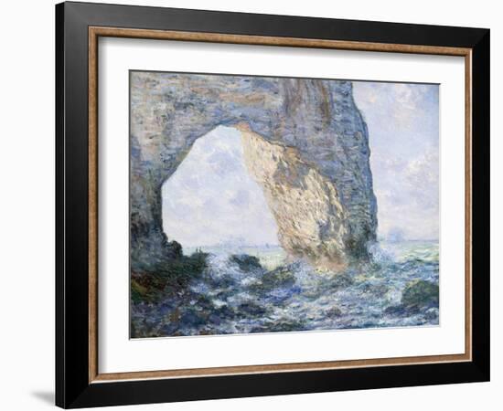 The Manneporte (Etretat)-Claude Monet-Framed Premium Giclee Print