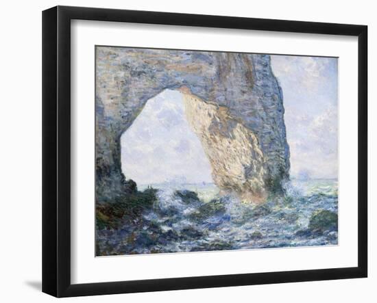 The Manneporte (Etretat)-Claude Monet-Framed Premium Giclee Print