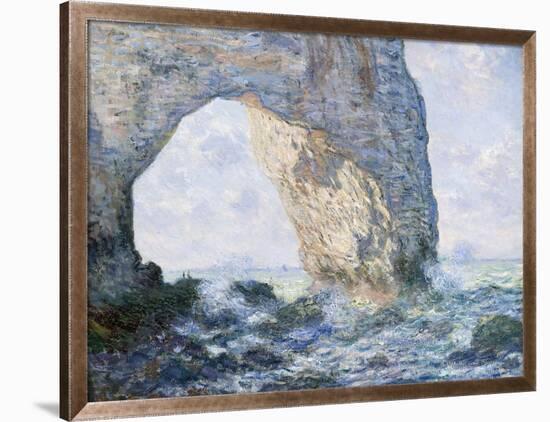 The Manneporte (Etretat)-Claude Monet-Framed Premium Giclee Print