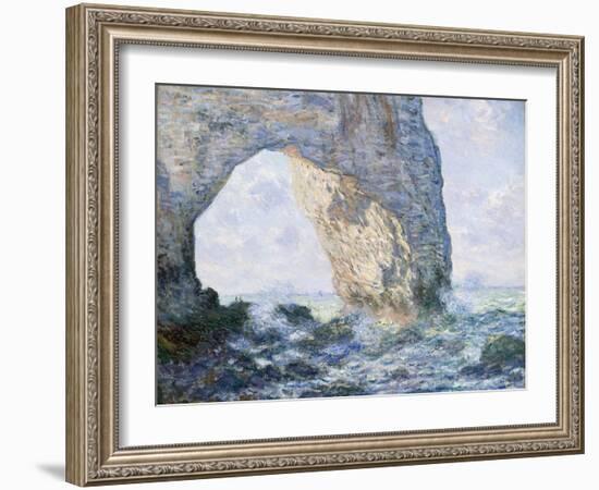 The Manneporte (Etretat)-Claude Monet-Framed Giclee Print