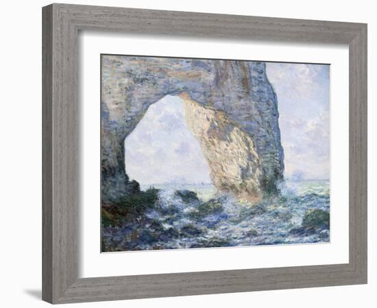 The Manneporte (Etretat)-Claude Monet-Framed Giclee Print