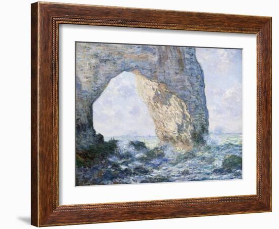 The Manneporte (Etretat)-Claude Monet-Framed Giclee Print