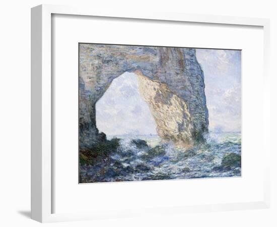 The Manneporte (Etretat)-Claude Monet-Framed Giclee Print