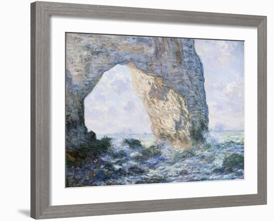 The Manneporte (Etretat)-Claude Monet-Framed Giclee Print