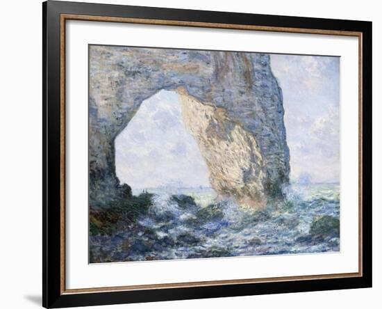 The Manneporte (Etretat)-Claude Monet-Framed Giclee Print