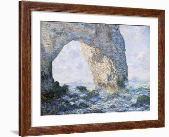 The Manneporte (Etretat)-Claude Monet-Framed Giclee Print