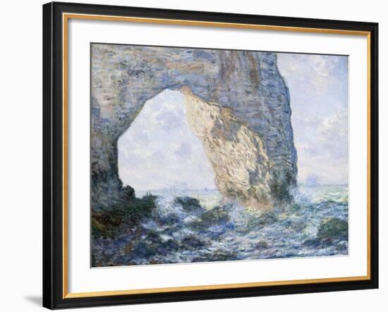 The Manneporte (Etretat)-Claude Monet-Framed Giclee Print