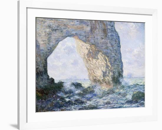 The Manneporte (Etretat)-Claude Monet-Framed Giclee Print