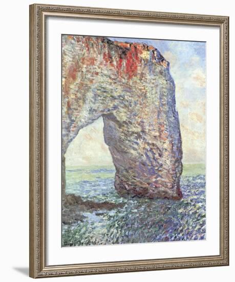 The Manneporte near Etretat, 1886-Claude Monet-Framed Art Print