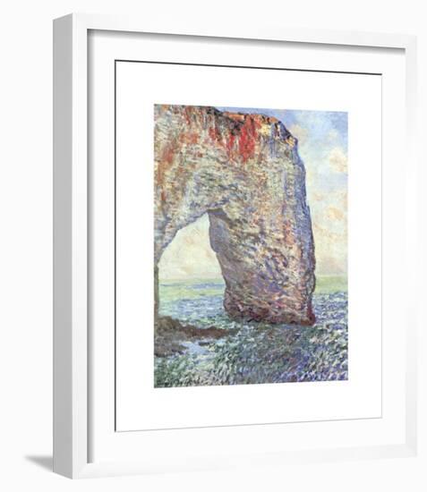 The Manneporte near Etretat, c.1886-Claude Monet-Framed Giclee Print