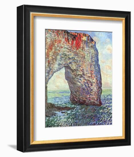 The Manneporte near Etretat, c.1886-Claude Monet-Framed Art Print