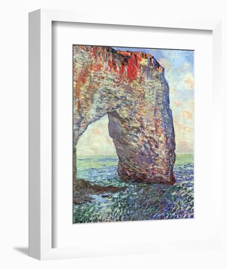 The Manneporte near Etretat, c.1886-Claude Monet-Framed Art Print