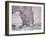 The Manneporte Seen from Below, 1883-Claude Monet-Framed Giclee Print