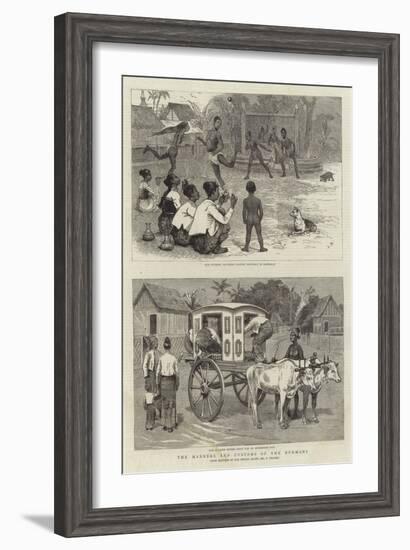 The Manners and Customs of the Burmans-Joseph Nash-Framed Giclee Print