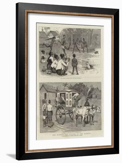 The Manners and Customs of the Burmans-Joseph Nash-Framed Giclee Print