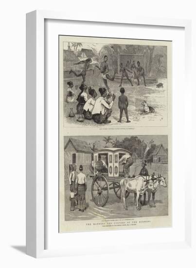 The Manners and Customs of the Burmans-Joseph Nash-Framed Giclee Print