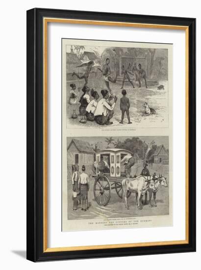 The Manners and Customs of the Burmans-Joseph Nash-Framed Giclee Print