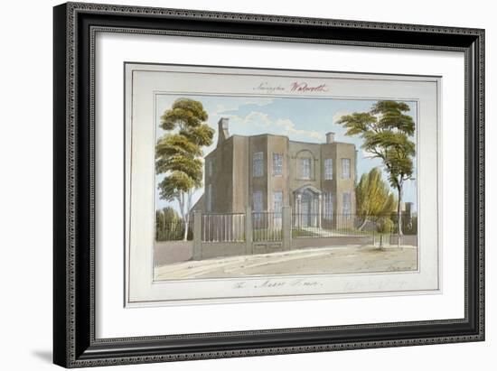 The Manor House, Newington, Southwark, London, 1826-G Yates-Framed Giclee Print