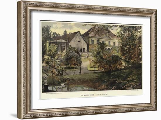 The Manor House Varzin in Autumn-null-Framed Giclee Print