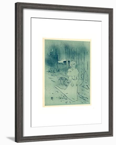 The Manor Lady or the Omen (La Chatelaine Ou Le Tocsin)-Henri de Toulouse-Lautrec-Framed Giclee Print