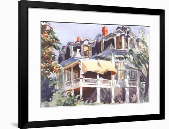 The Mansard Roof, c.1923-Edward Hopper-Framed Art Print