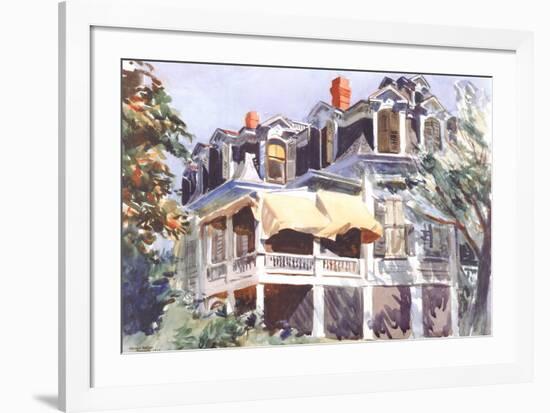 The Mansard Roof, c.1923-Edward Hopper-Framed Art Print