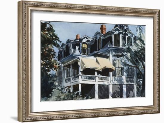 The Mansard Roof-Edward Hopper-Framed Giclee Print