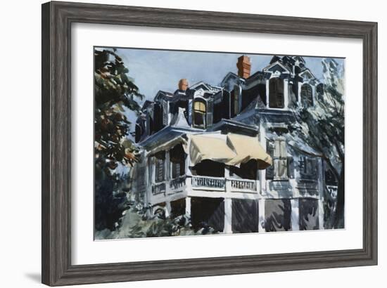 The Mansard Roof-Edward Hopper-Framed Giclee Print