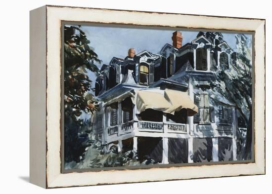 The Mansard Roof-Edward Hopper-Framed Premier Image Canvas