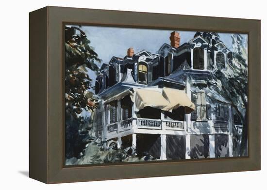 The Mansard Roof-Edward Hopper-Framed Premier Image Canvas