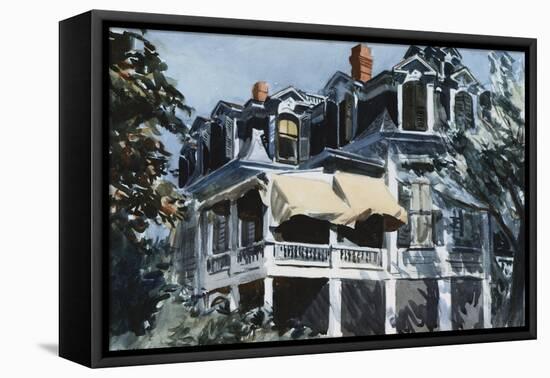 The Mansard Roof-Edward Hopper-Framed Premier Image Canvas