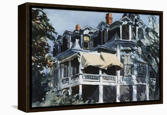 The Mansard Roof-Edward Hopper-Framed Premier Image Canvas