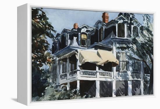 The Mansard Roof-Edward Hopper-Framed Premier Image Canvas