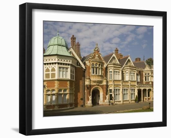 The Mansion, Bletchley Park, the World War Ii Code-Breaking Centre, Buckinghamshire, England, Unite-Rolf Richardson-Framed Photographic Print