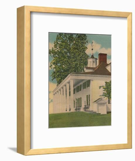 'The Mansion, river elevation', 1946-Unknown-Framed Giclee Print