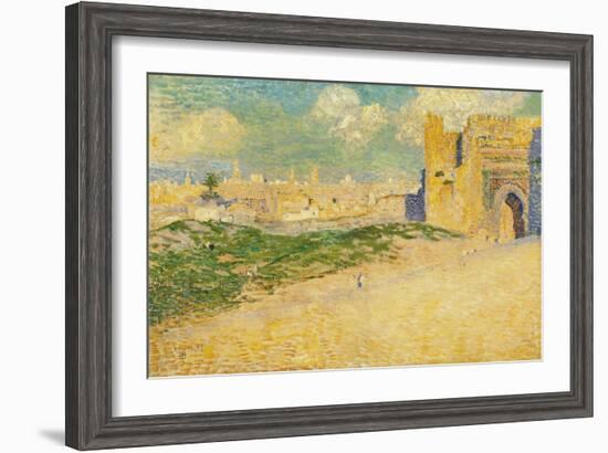 The Mansur Gate in Meknes, Morocco-Th?o van Rysselberghe-Framed Giclee Print