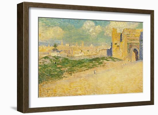 The Mansur Gate in Meknes, Morocco-Th?o van Rysselberghe-Framed Giclee Print