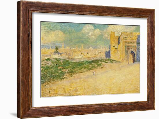 The Mansur Gate in Meknes, Morocco-Th?o van Rysselberghe-Framed Giclee Print