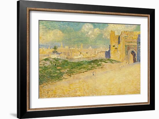 The Mansur Gate in Meknes, Morocco-Th?o van Rysselberghe-Framed Giclee Print