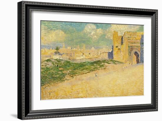 The Mansur Gate in Meknes, Morocco-Th?o van Rysselberghe-Framed Giclee Print