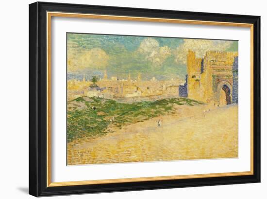 The Mansur Gate in Meknes, Morocco-Th?o van Rysselberghe-Framed Giclee Print