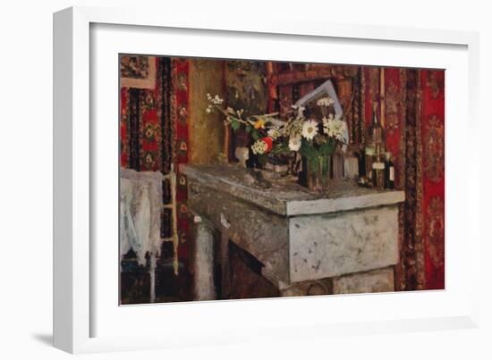 'The Mantelpiece', 1905-Edouard Vuillard-Framed Giclee Print