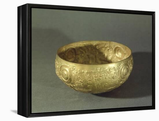 The Mantena, Gold Cup Embossed Originating from Manabi-null-Framed Premier Image Canvas