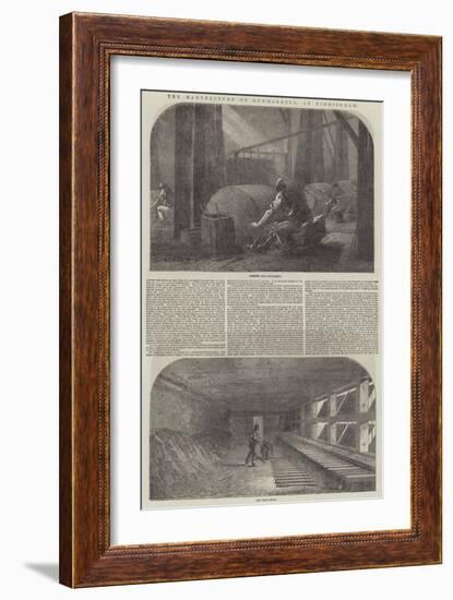 The Manufacture of Gun-Barrels, at Birmingham-Samuel Read-Framed Giclee Print
