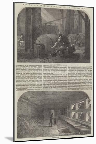 The Manufacture of Gun-Barrels, at Birmingham-Samuel Read-Mounted Giclee Print