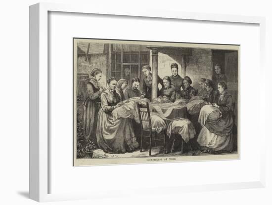 The Manufacture of Honiton Lace-null-Framed Giclee Print