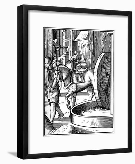 The Manufacture of Oil, 16th Century-Jost Amman-Framed Giclee Print