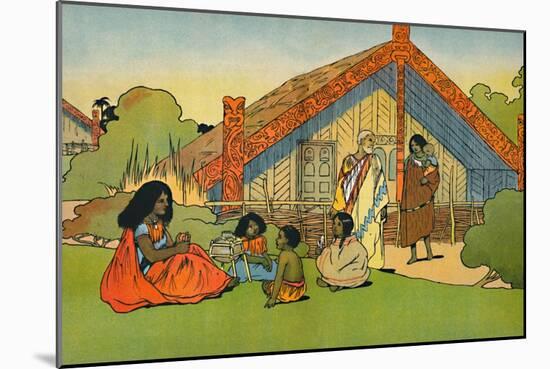 'The Maori's Home', 1912-Charles Robinson-Mounted Giclee Print